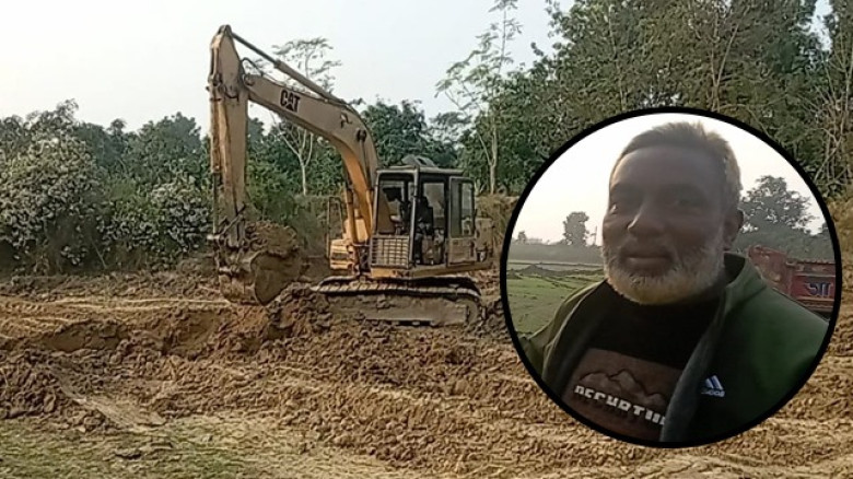 চাঁপাইনবাবগঞ্জে প্রশাসনের নাকের ডগায় চলছে অবৈধভাবে পুকুর খনন