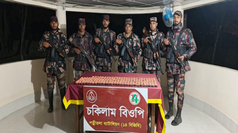 নওগাঁয় ১৪ বিজিবির অভিযানে বিপুল পরিমাণ ট্যাপেন্টাডল ট্যাবলেট
