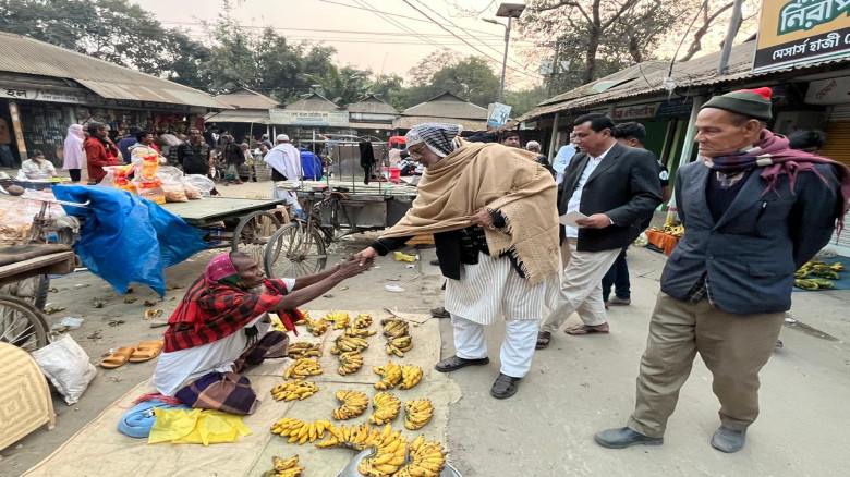 ইঞ্জিনিয়ার লিয়াকত আলীর সহদেবপুর ইউনিয়নে পৌজান বাজারে গণসংযো