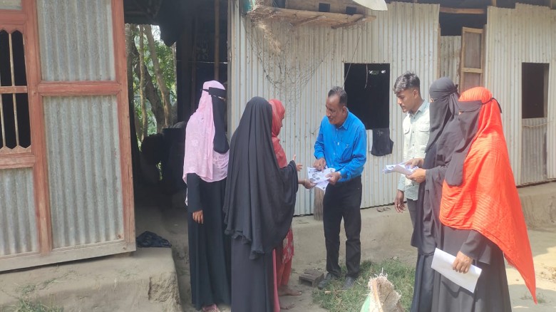 কচুয়ায় ধানের শীষ প্রতীকের ভোট পেতে নিরলস প্রচারণায় খোরশেদ