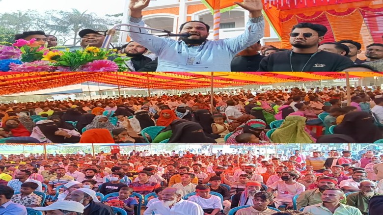 নাসিরনগরের চাতলপাড়ে ঘোড়া মার্কার নির্বাচনী জনসভায় জনতার ঢল...