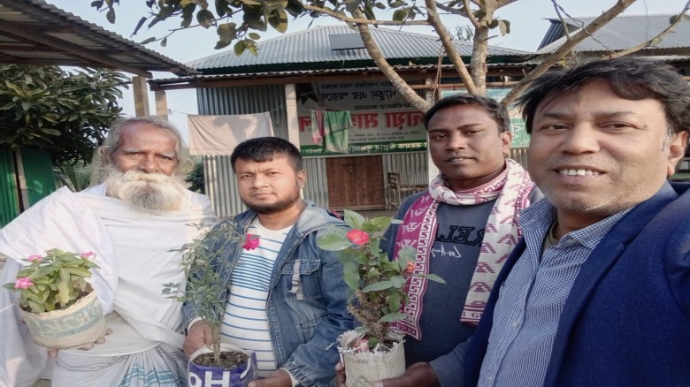 কেন্দ্রীয় সাধু সংঘে সবুজায়নের উদ্যোগে বৃক্ষরোপণ কর্মসূচি