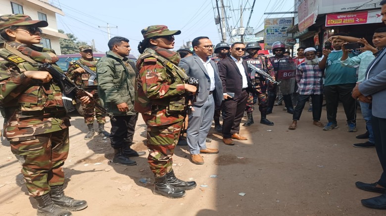 টাঙ্গাইলের মধুপুরে যৌথ বাহিনীর মহড়া অনুষ্ঠিত