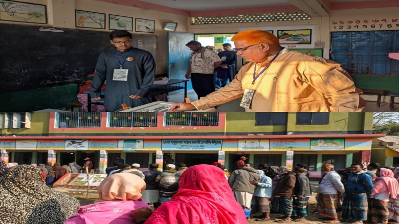 নাসিরনগরে উৎসবমুখর পরিবেশে সুষ্ঠু ও শান্তিপূর্ণভাবে ভোট গ্রহ