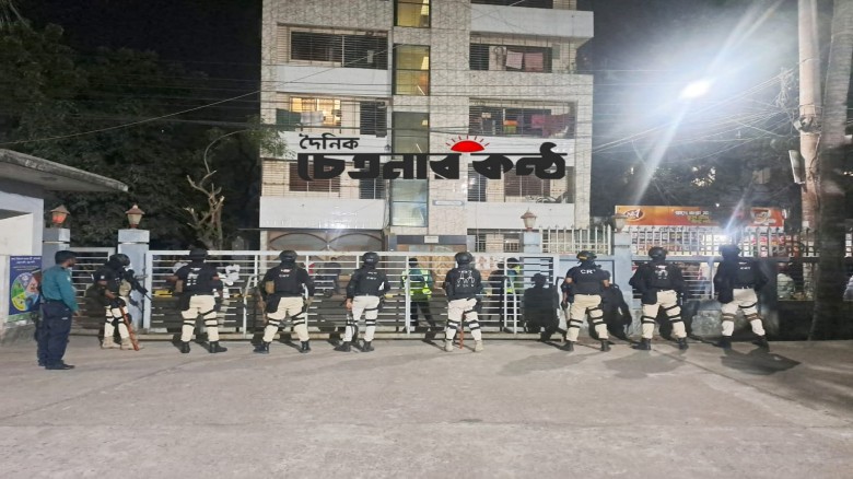 শাহমখদুম থানা এলাকায় নিরাপত্তা জোরদার