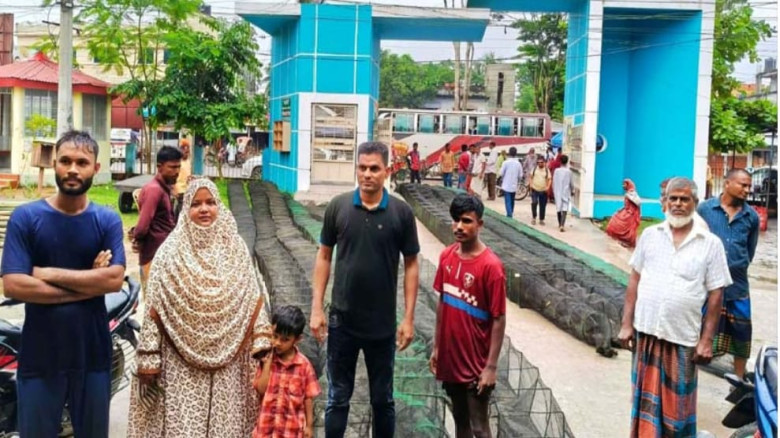 ঈশ্বরগঞ্জে অভিযানে ৬০০ মিটার নিষিদ্ধ চায়না দুয়ারি জাল জব্দ