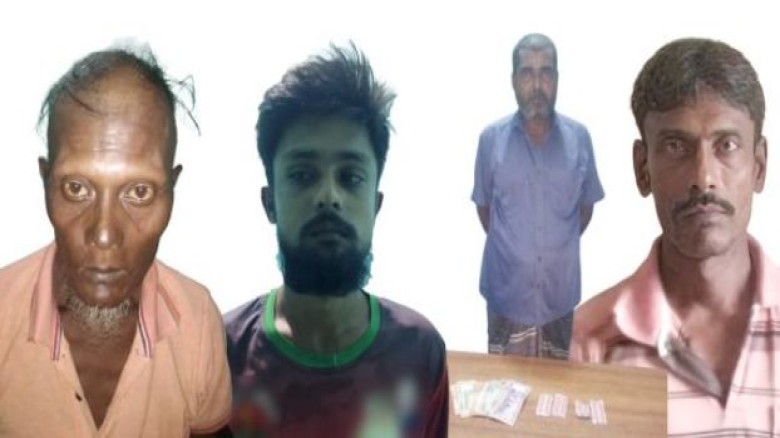 রাজশাহীতে হেরোইন-ট্যাপেন্টাডলসহ গ্রেপ্তার ৪